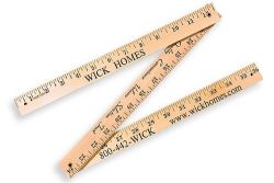 Natural Finish Folding Yardsticks