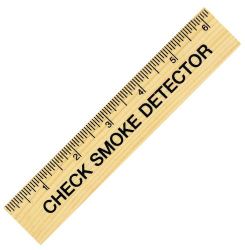 6" Natural Finish Ruler