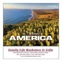 Mini Wall Calendar - 13 Month - Scenic America