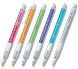 Bic Clic Stic Ice w/ Rubber Grip Pen