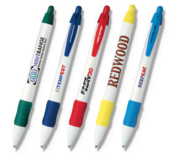 Bic WideBody Retractable Pen w/Color Rubber Grip