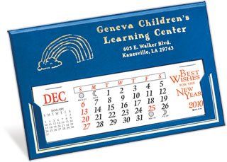 Desk Calendar W 3 Month View Livingston