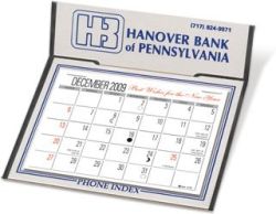 Desk Calendar w/ 3 Month View - Graystone