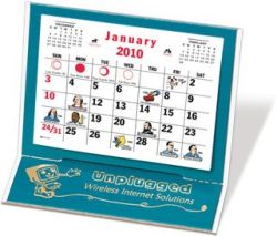 Desk Calendar w/ 3 Month View - Mantique